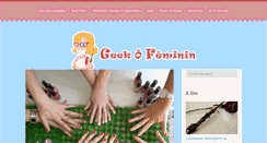Desktop Screenshot of geekofeminin.com